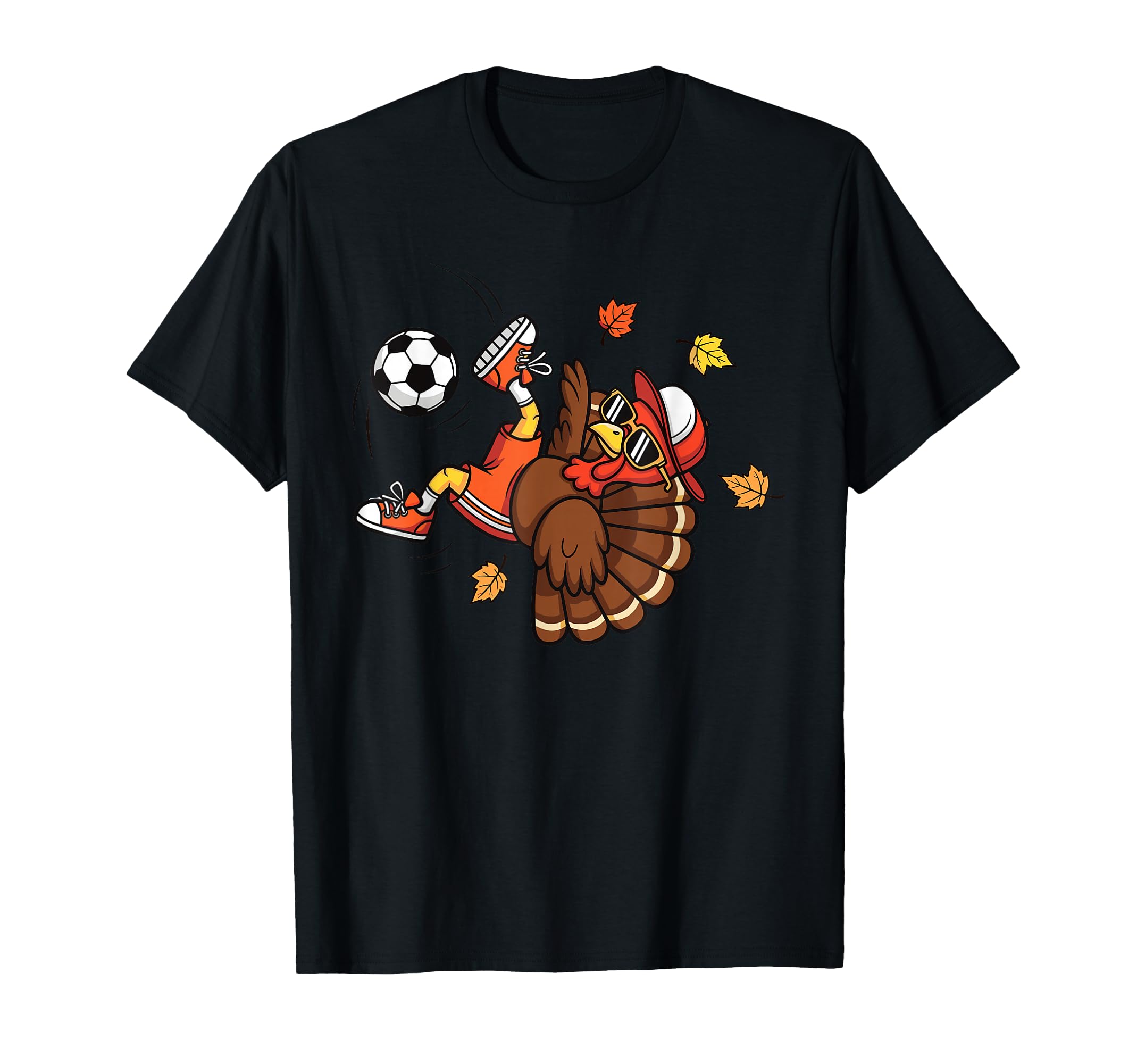 Funny Turkey Soccer Thanksgiving Teens T-Shirt - Novelty Apparel Men Women - T-Shirt, Sweatshirt, Hoodie