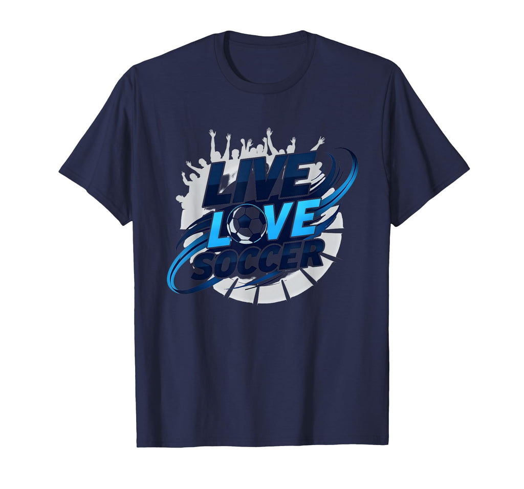 Soccer Mom Live Love Soccer Passion Sweatshirt - Aesthetic Graphic Unisex - T-Shirt, Sweatshirt, Hoodie
