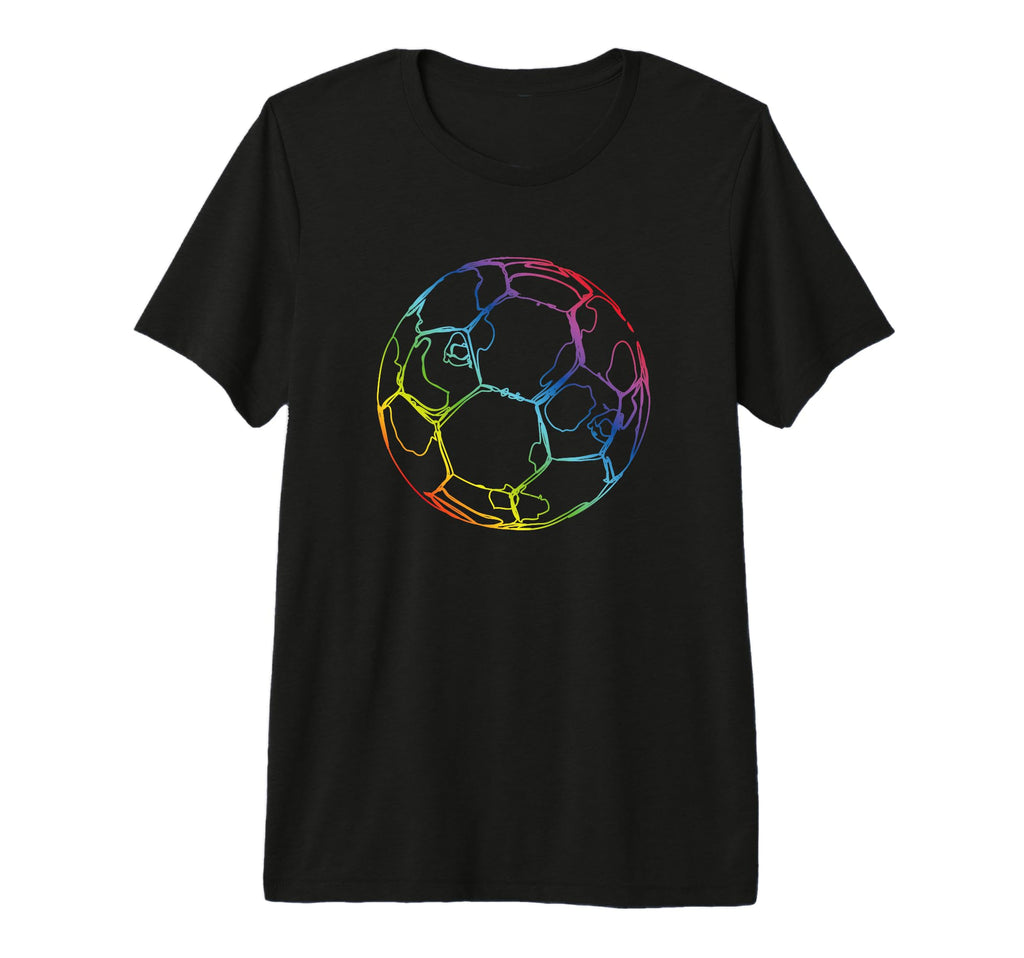 Soccer Ball Drawing Soccer Fans Tri T-Shirt - Aesthetic Graphic Men Women - T-Shirt, Sweatshirt, Hoodie