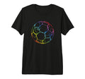 Soccer Ball Drawing Soccer Fans Tri T-Shirt - Aesthetic Graphic Men Women - T-Shirt, Sweatshirt, Hoodie