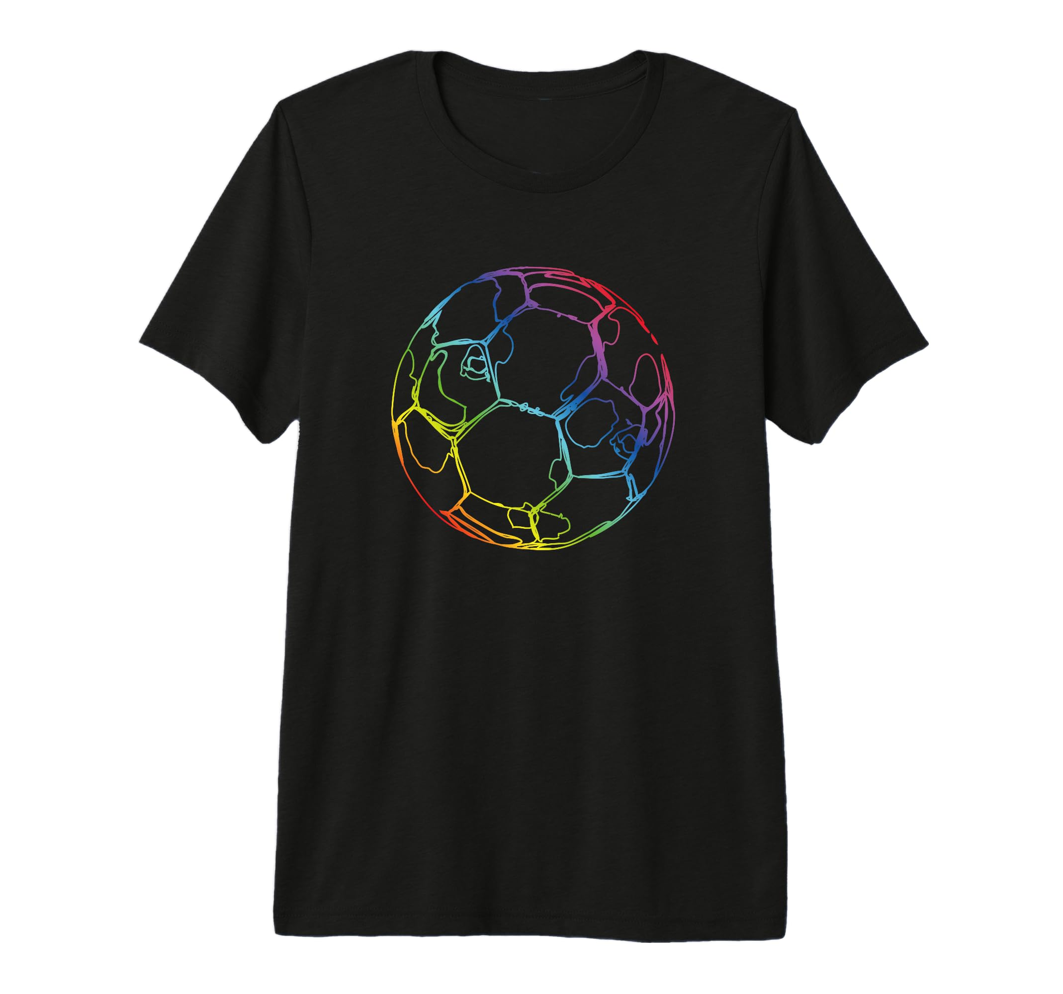 Soccer Ball Drawing Soccer Fans Tri T-Shirt - Aesthetic Graphic Men Women - T-Shirt, Sweatshirt, Hoodie