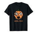 Spooky Season Soccer Ball Pumpkin T-Shirt - Minimalist Print Unisex - T-Shirt, Sweatshirt, Hoodie