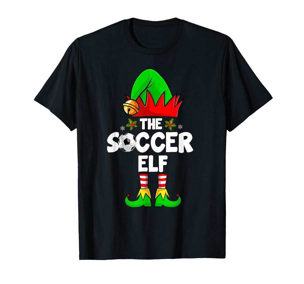 Soccer Elf Family Matching Group Sporty T-Shirt - Unique Graphic Men Women - T-Shirt, Sweatshirt, Hoodie