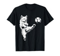 Puppy Playing Soccer Funny Dog Sports T-Shirt - Unique Graphic Men Women - T-Shirt, Sweatshirt, Hoodie