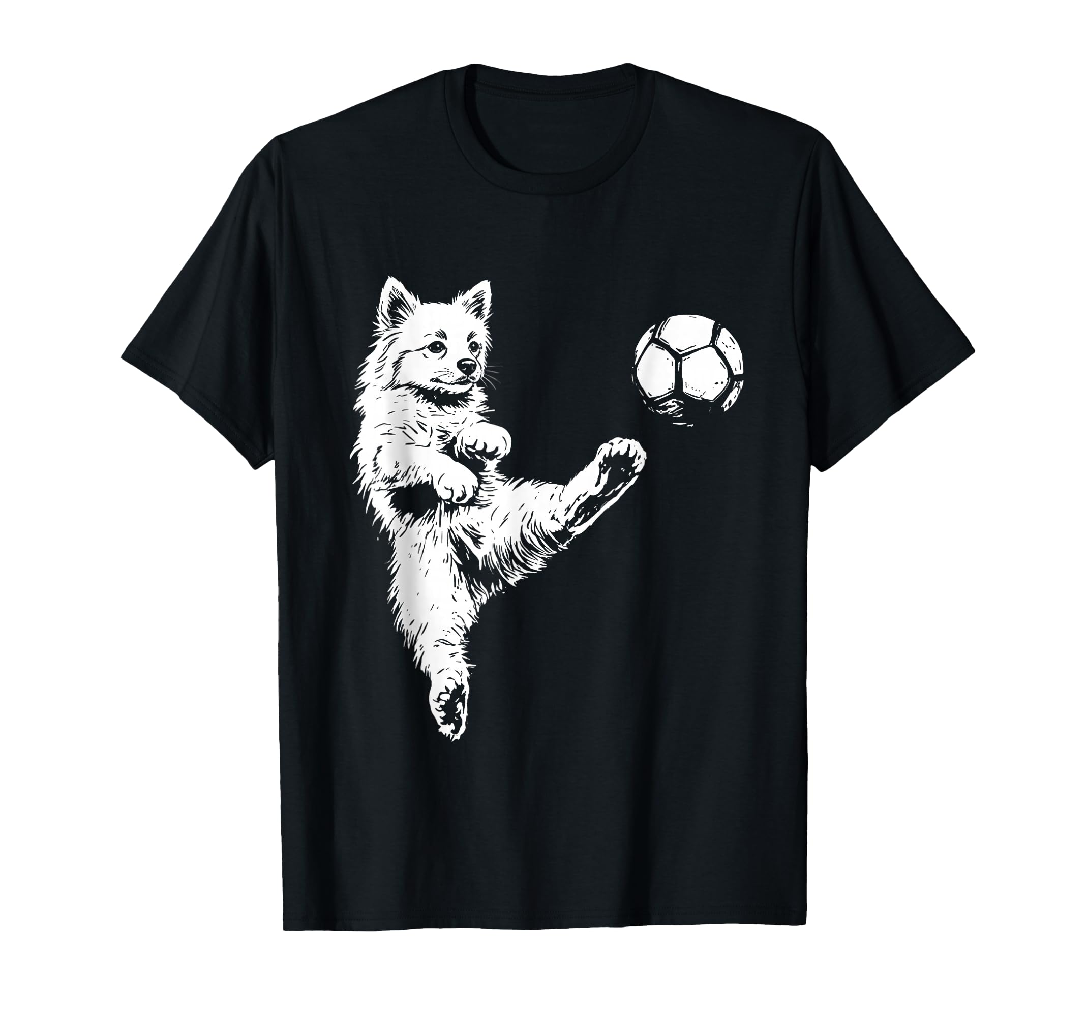 Puppy Playing Soccer Funny Dog Sports T-Shirt - Unique Graphic Men Women - T-Shirt, Sweatshirt, Hoodie