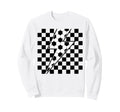Lightning Bolt Checkered Aesthetic Sweatshirt - Novelty Apparel Unisex - T-Shirt, Sweatshirt, Hoodie