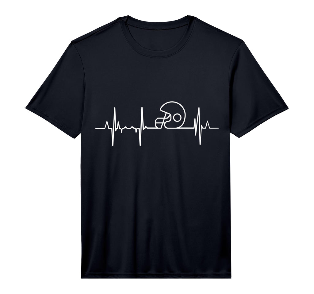 Heartbeat American Football T-Shirt - Custom Art Print for Adults - T-Shirt, Sweatshirt, Hoodie