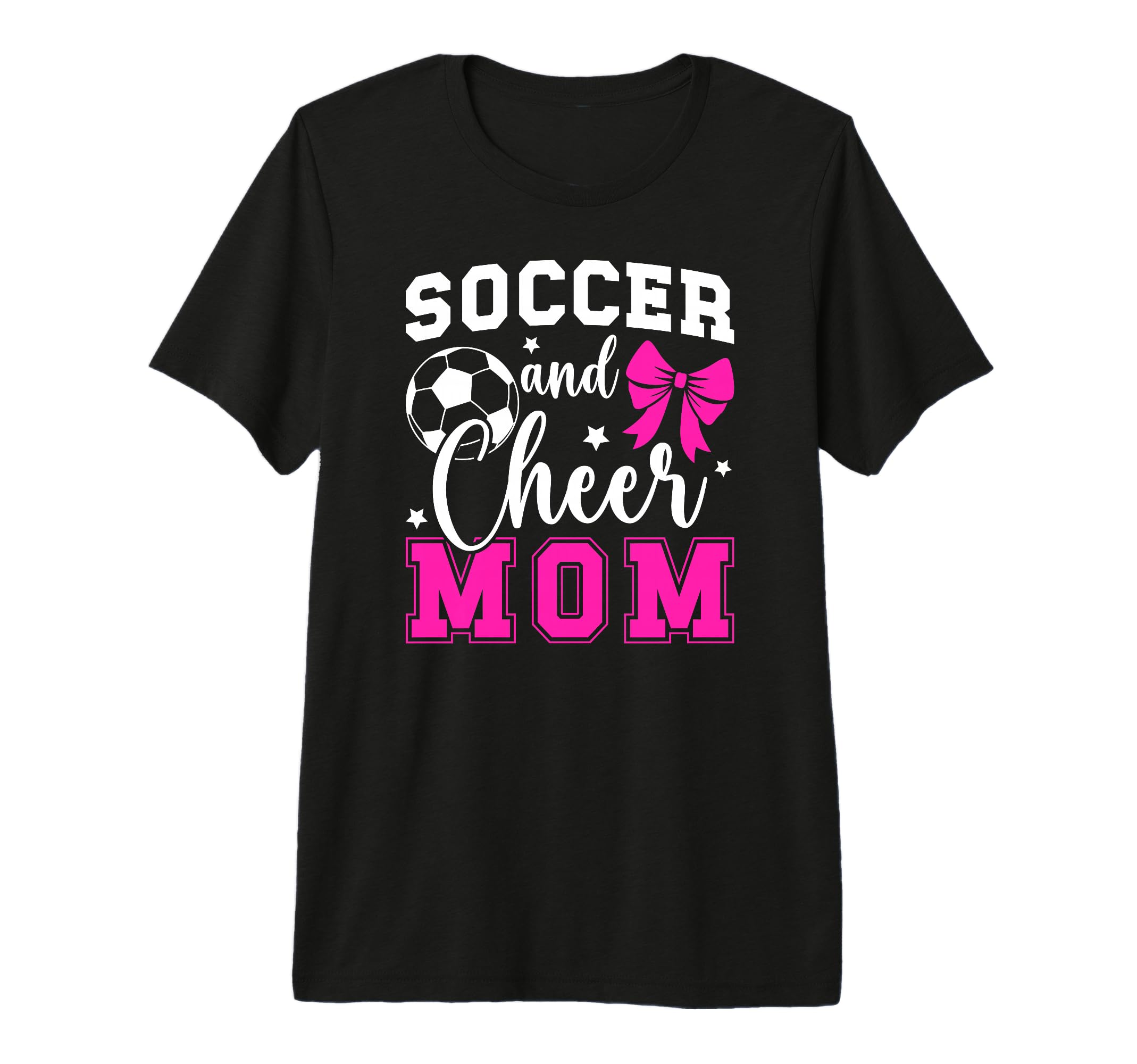 Soccer And Cheer Mom Proud Cheerleader T-Shirt - Novelty Apparel Men Women - T-Shirt, Sweatshirt, Hoodie