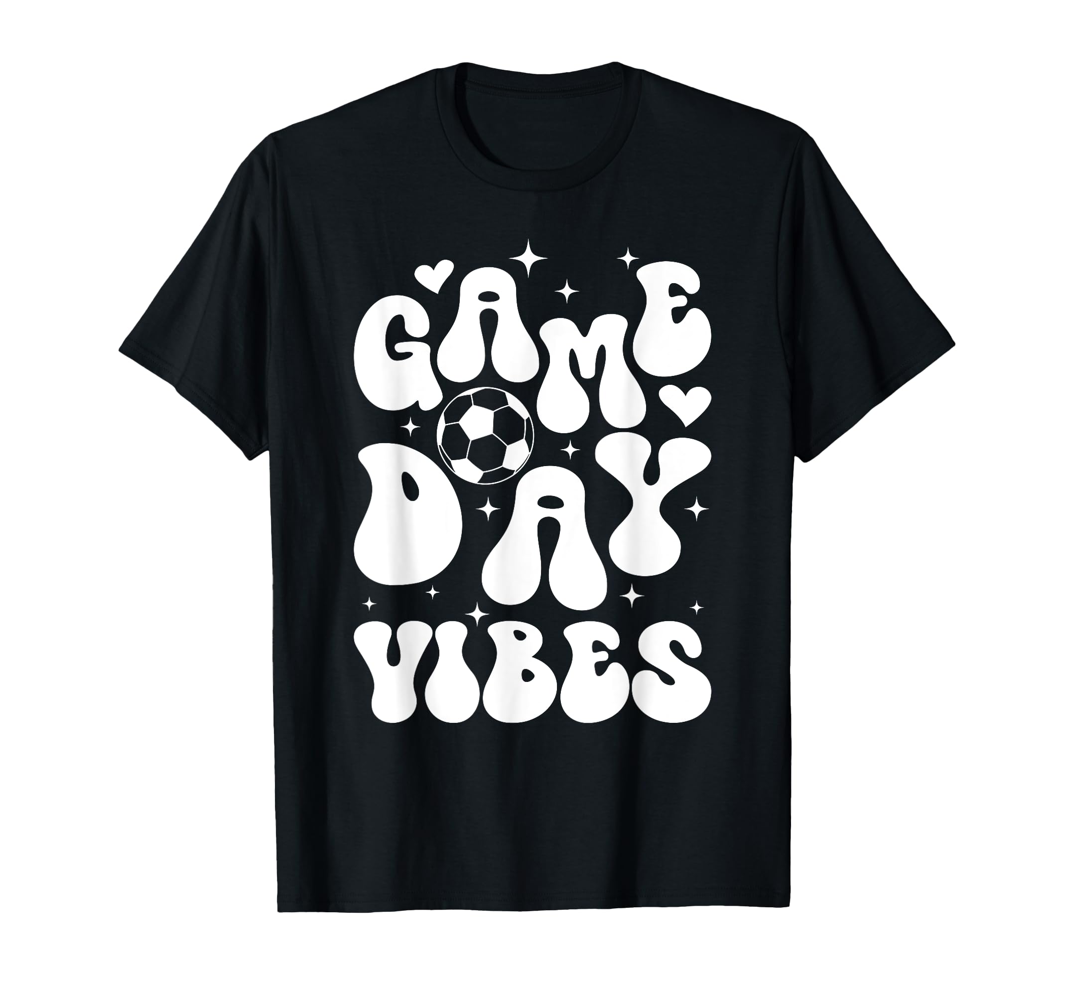 Groovy Soccer Game Day Vibes Game T-Shirt - Minimalist Print for Adults - T-Shirt, Sweatshirt, Hoodie