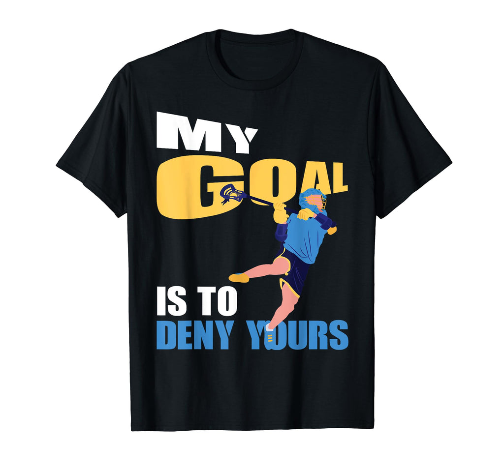 Funny Lacrosse Player Lacrosse Goalie T-Shirt - Minimalist Print Unisex - T-Shirt, Sweatshirt, Hoodie