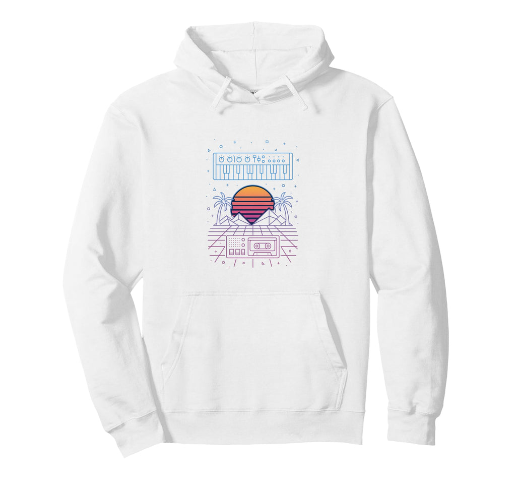 80S Synthwave Hoodie - Aesthetic Graphic for Adults - T-Shirt, Sweatshirt, Hoodie