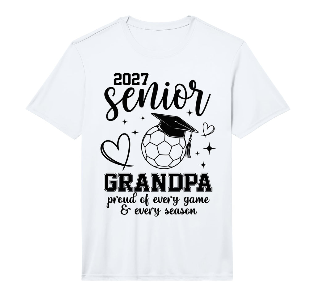 2027 Senior Soccer Grandpa Proud T-Shirt - Fun Novelty Design Unisex - T-Shirt, Sweatshirt, Hoodie