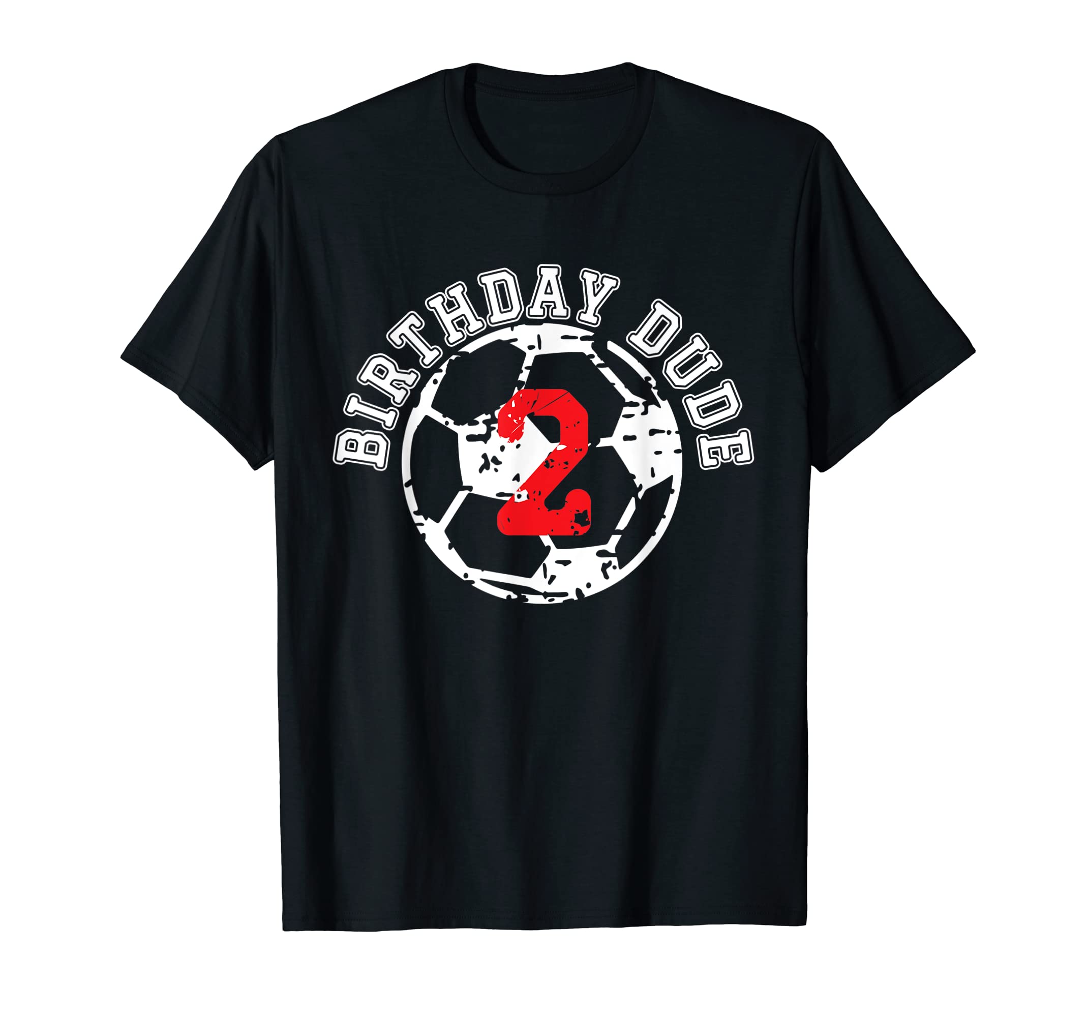 2 Year Old 2Nd Birthday Dude Soccer T-Shirt - Minimalist Print Men Women - T-Shirt, Sweatshirt, Hoodie