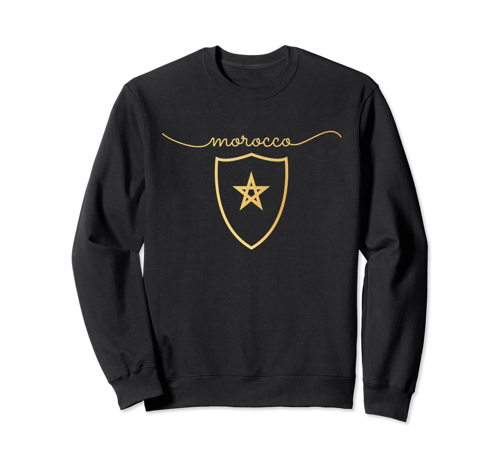 Morocco Flag Moroccan Soccer Sweatshirt - Casual Everyday Wear Men Women - T-Shirt, Sweatshirt, Hoodie