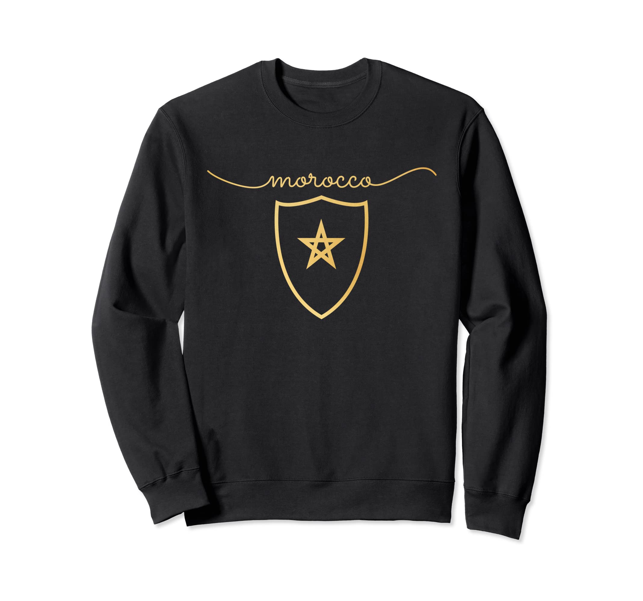 Morocco Flag Moroccan Soccer Sweatshirt - Casual Everyday Wear Men Women - T-Shirt, Sweatshirt, Hoodie