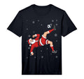 Soccer Santa Bicycle Kick Ball Sport T-Shirt - Custom Art Print for Adults - T-Shirt, Sweatshirt, Hoodie