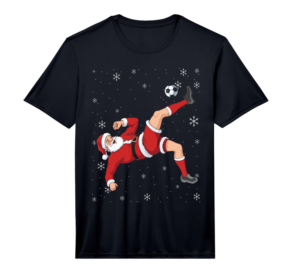 Soccer Santa Bicycle Kick Ball Sport T-Shirt - Novelty Apparel Men Women - T-Shirt, Sweatshirt, Hoodie