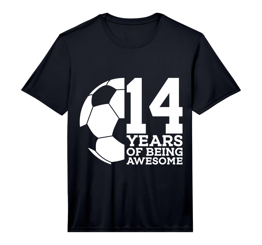 14 Years Being Awesome Soccer 14Th T-Shirt - Fun Novelty Design for Adults - T-Shirt, Sweatshirt, Hoodie