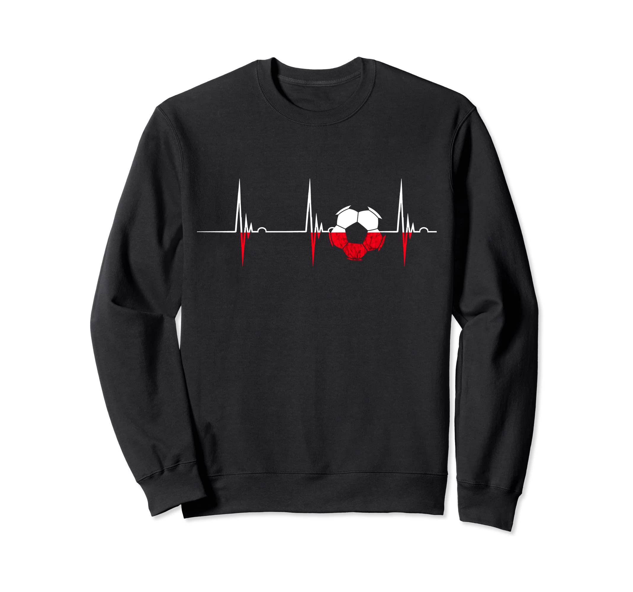 Poland Polish Soccer Team Heartbeat Sweatshirt - Unique Graphic Men Women - T-Shirt, Sweatshirt, Hoodie