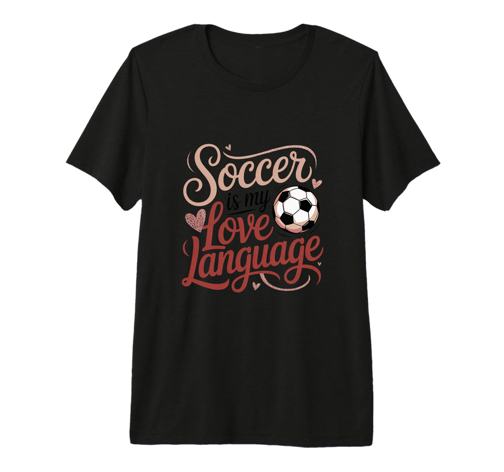 Soccer Is My Love Language Ball Player T-Shirt - Trendy Graphic for Adults - T-Shirt, Sweatshirt, Hoodie
