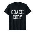 Coach Cody Custom Football Soccer T-Shirt - Minimalist Print for Adults - T-Shirt, Sweatshirt, Hoodie