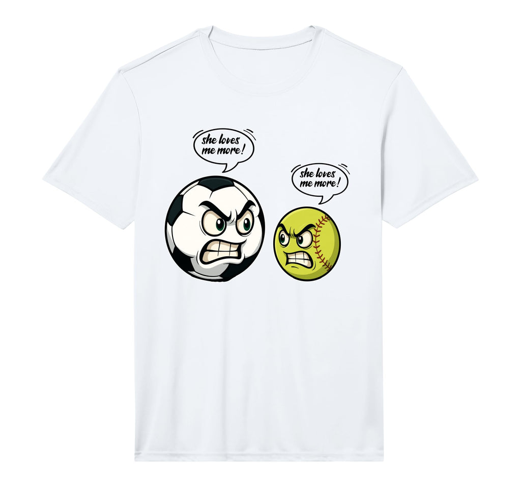 Mens Funny Softball Soccer Daughter She T-Shirt - Unique Graphic Unisex - T-Shirt, Sweatshirt, Hoodie