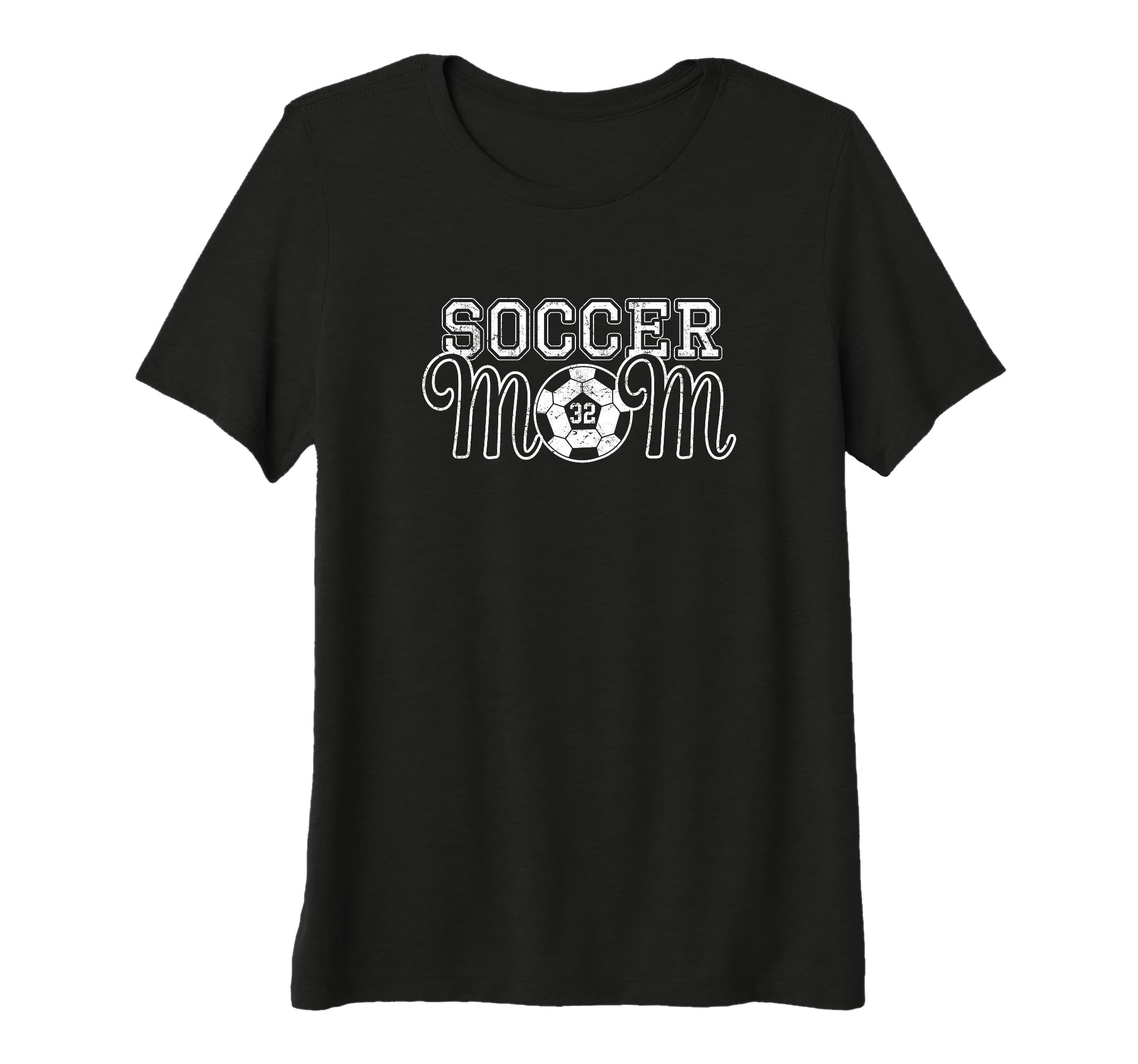 Womens Number 32 Soccer Mom Mothers Day T-Shirt - Graphic Print for Adults - T-Shirt, Sweatshirt, Hoodie