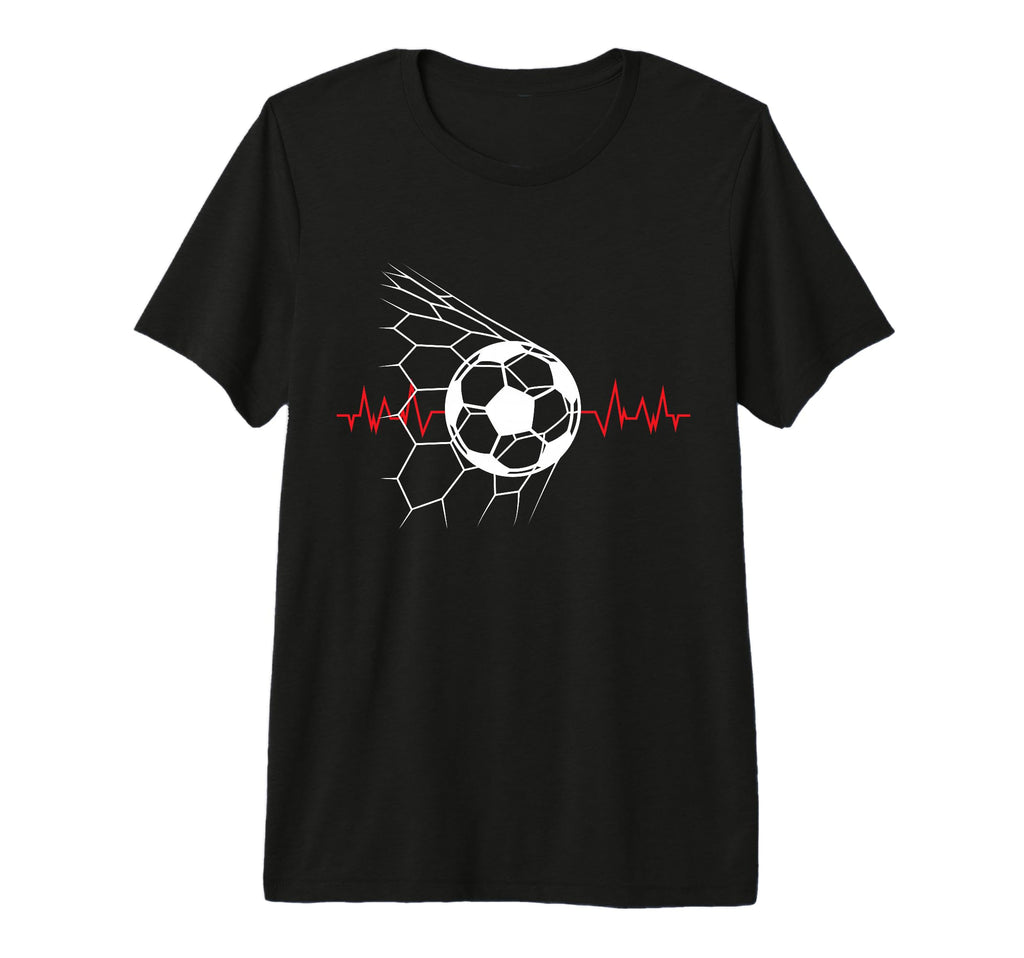 Soccer Ball Heartbeat Players And T-Shirt - Minimalist Print Men Women - T-Shirt, Sweatshirt, Hoodie