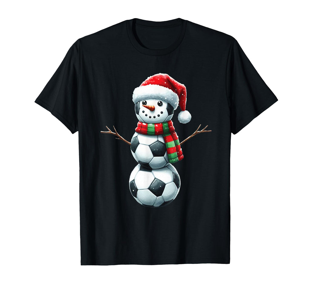 Soccer Balls Snowman T-Shirt - Streetwear Style Men Women - T-Shirt, Sweatshirt, Hoodie