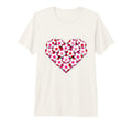 Heart Shaped Soccer Ball Pattern Tri T-Shirt - Minimalist Print Unisex - T-Shirt, Sweatshirt, Hoodie