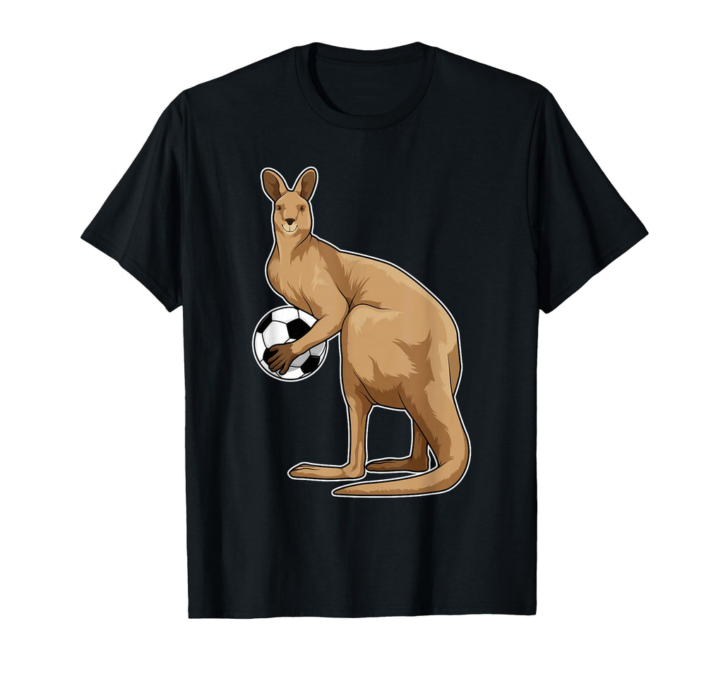 Kangaroo Soccer Player Soccer Sports T-Shirt - Custom Art Print Men Women - T-Shirt, Sweatshirt, Hoodie