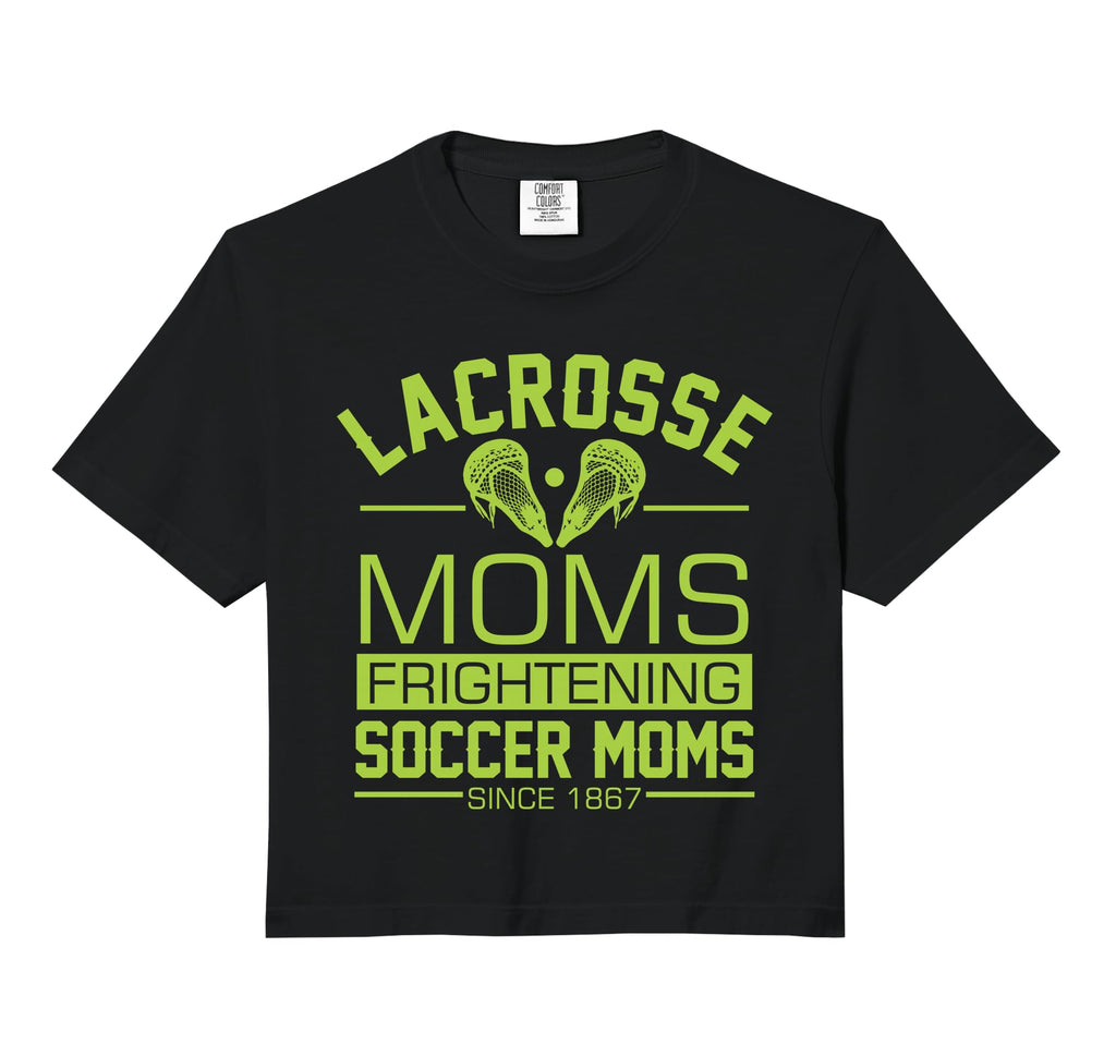 Lacrosse Moms Frightening Soccer Sweatshirt - Aesthetic Graphic for Adults - T-Shirt, Sweatshirt, Hoodie