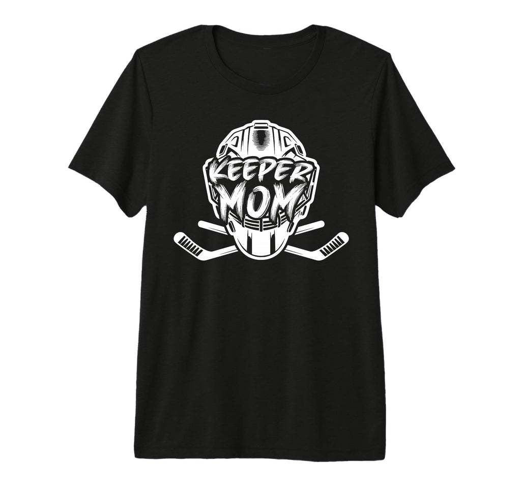 Hockey Keeper Mom Ice Hockey Goalie T-Shirt - Graphic Print for Adults - T-Shirt, Sweatshirt, Hoodie
