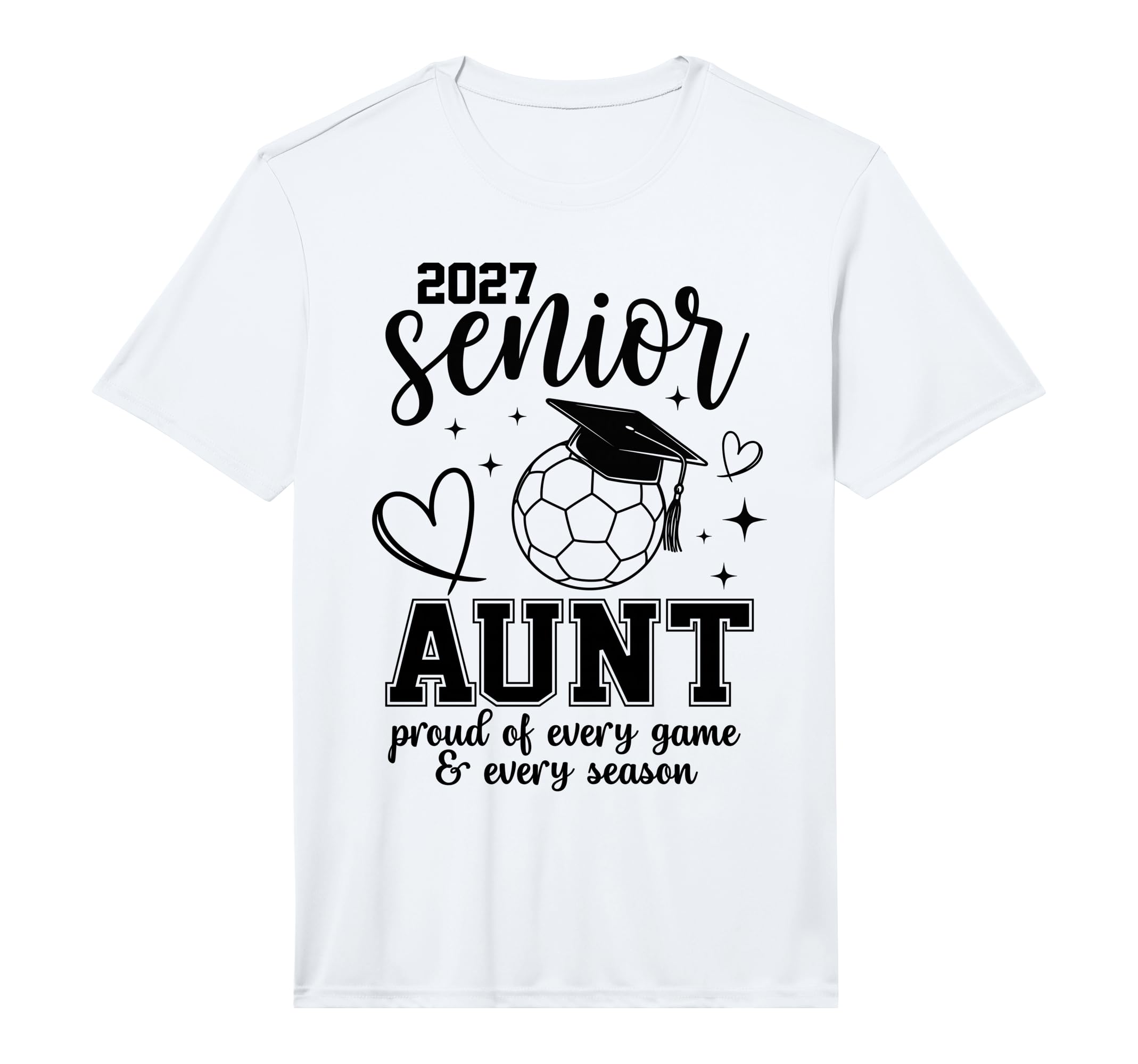 2027 Senior Soccer Aunt Proud T-Shirt - Casual Everyday Wear Men Women - T-Shirt, Sweatshirt, Hoodie