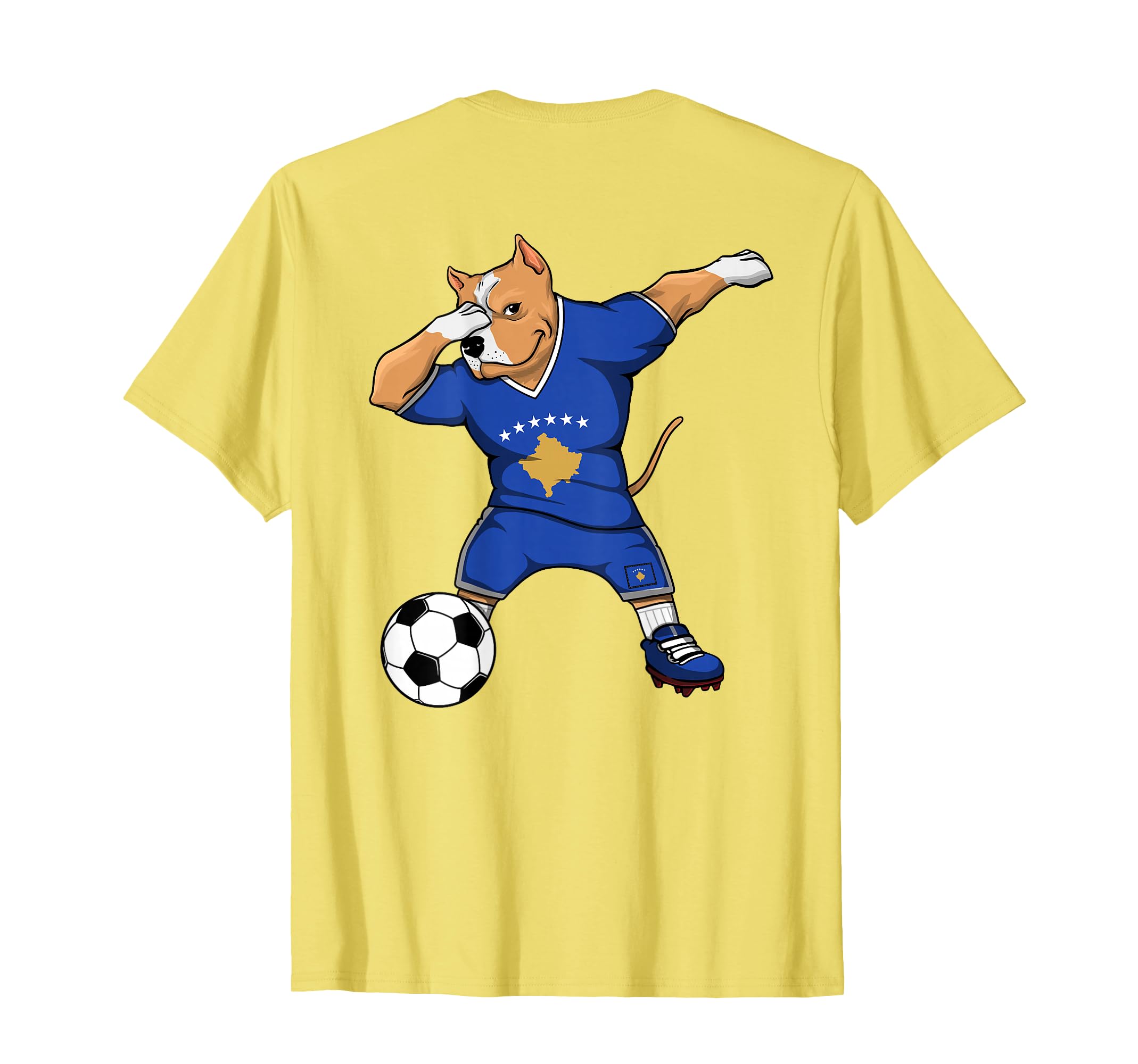 Dabbing Pitbull Kosovo Soccer T-Shirt - Casual Everyday Wear Men Women - T-Shirt, Sweatshirt, Hoodie