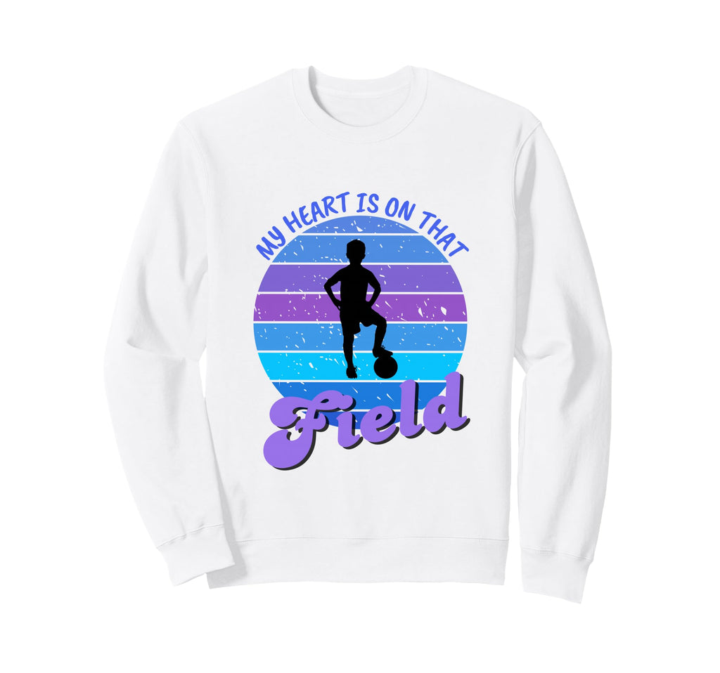 Soccer Mom My Heart Is That Field Sweatshirt - Trendy Graphic Unisex - T-Shirt, Sweatshirt, Hoodie