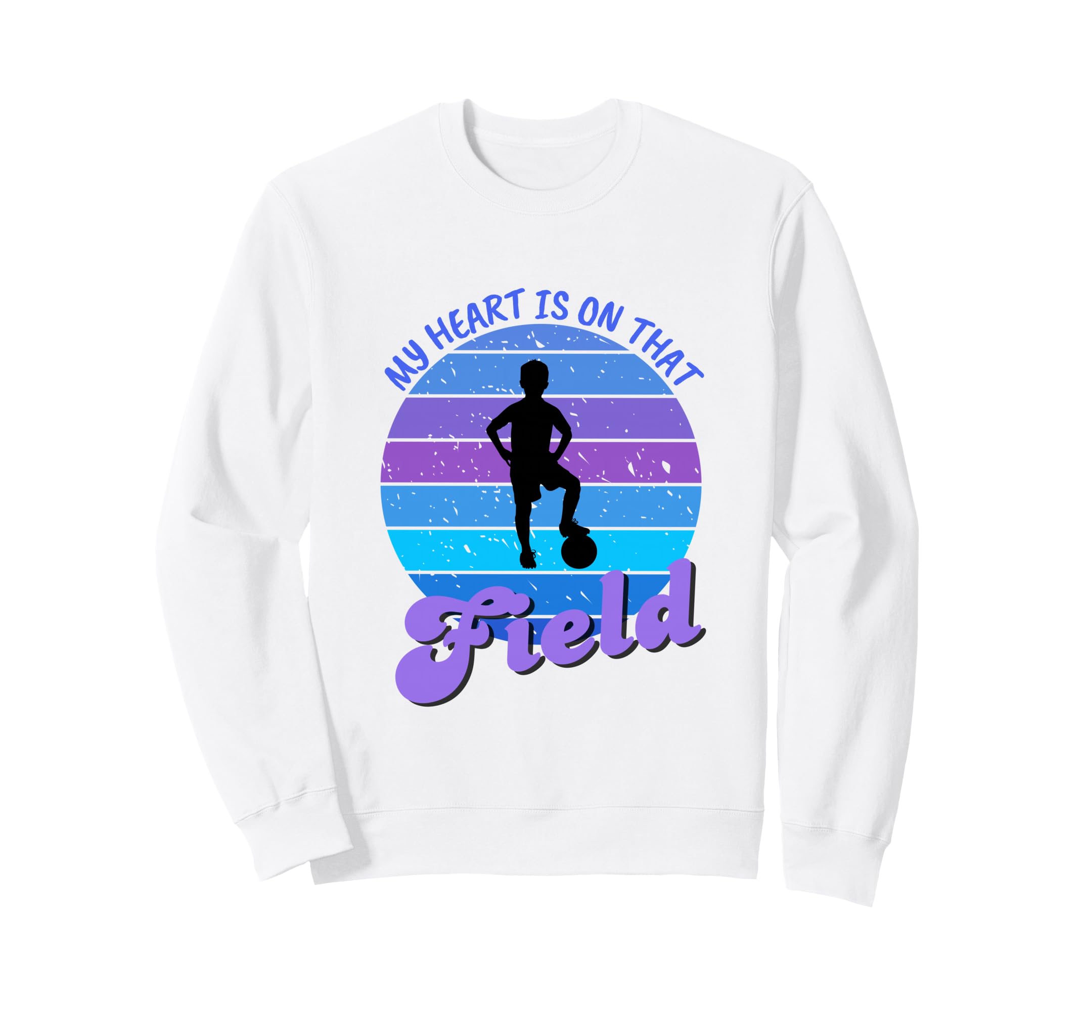 Soccer Mom My Heart Is That Field Sweatshirt - Trendy Graphic Unisex - T-Shirt, Sweatshirt, Hoodie