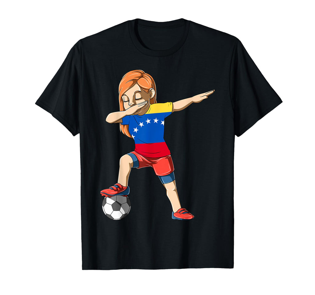 Dabbing Soccer Venezuela Jersey T-Shirt - Aesthetic Graphic Unisex - T-Shirt, Sweatshirt, Hoodie