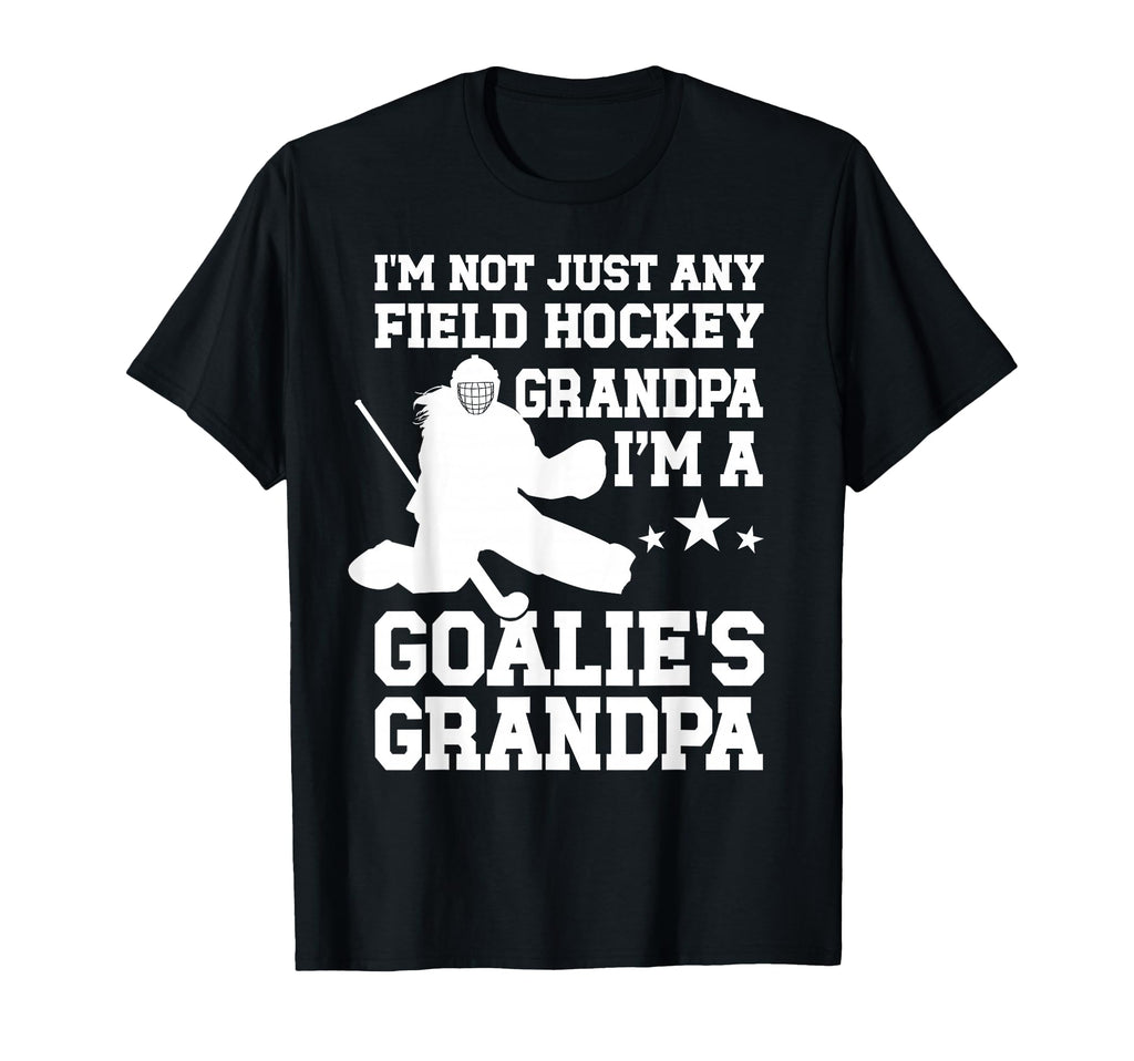 Field Hockey Goalie Grandpa Field T-Shirt - Minimalist Print Men Women - T-Shirt, Sweatshirt, Hoodie