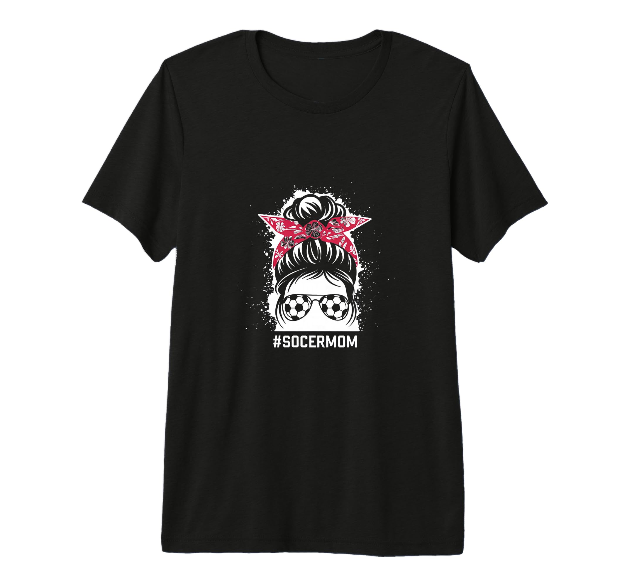 Mom Life Soccer Mom Mothers Day Messy T-Shirt - Graphic Print for Adults - T-Shirt, Sweatshirt, Hoodie