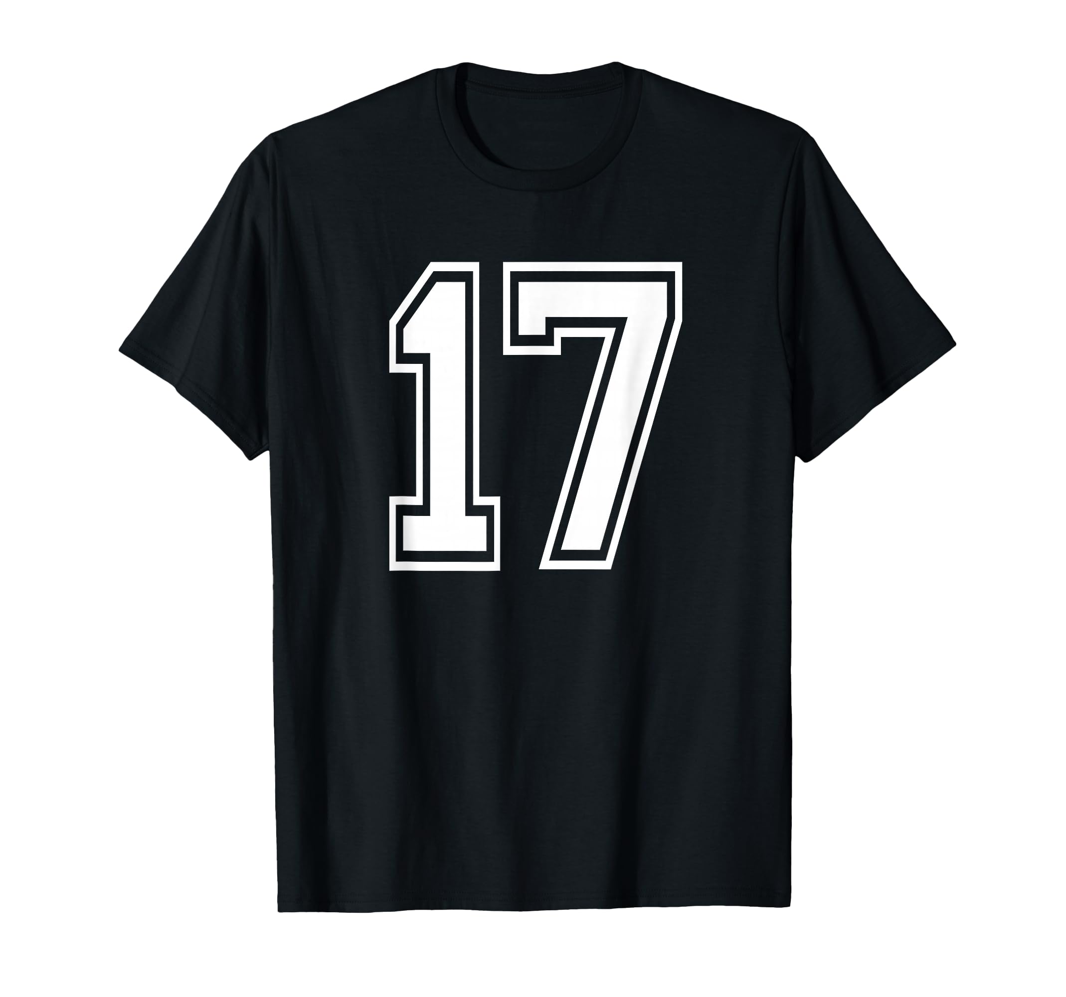 Number 17 Numbered Uniform Sports T-Shirt - Aesthetic Graphic Men Women - T-Shirt, Sweatshirt, Hoodie