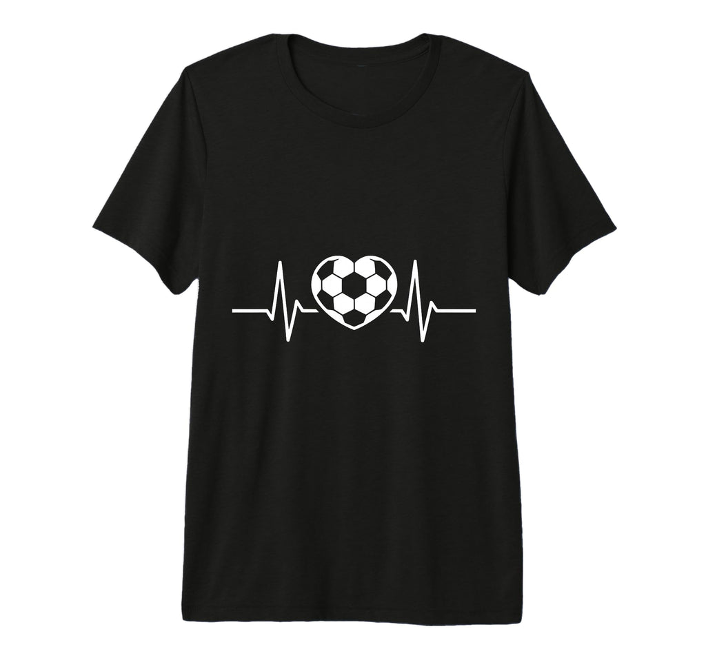 Soccer Heart Drawing Soccer Fans Tri T-Shirt - Minimalist Print for Adults - T-Shirt, Sweatshirt, Hoodie