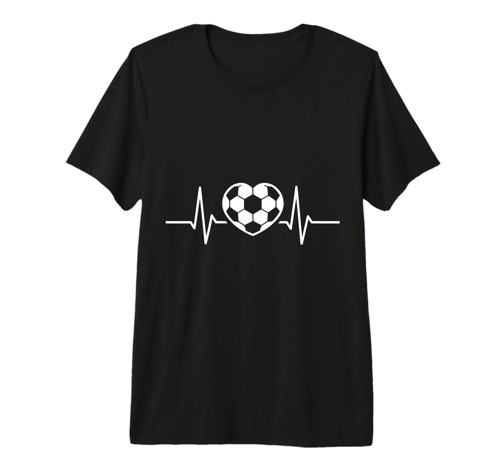 Soccer Heart Drawing Soccer Fans Tri T-Shirt - Minimalist Print for Adults - T-Shirt, Sweatshirt, Hoodie