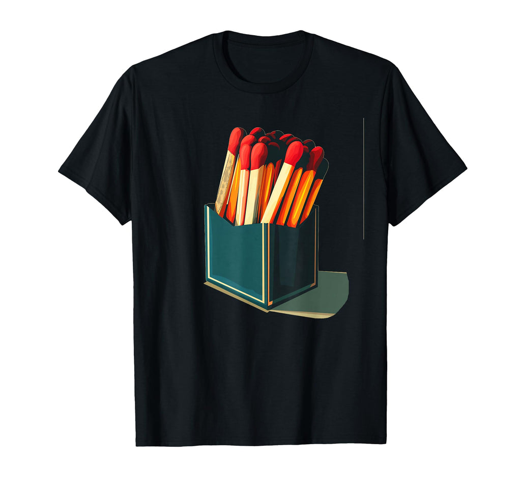 Matches Box Costume Matchbook Lovers T-Shirt - Aesthetic Graphic for Adults - T-Shirt, Sweatshirt, Hoodie