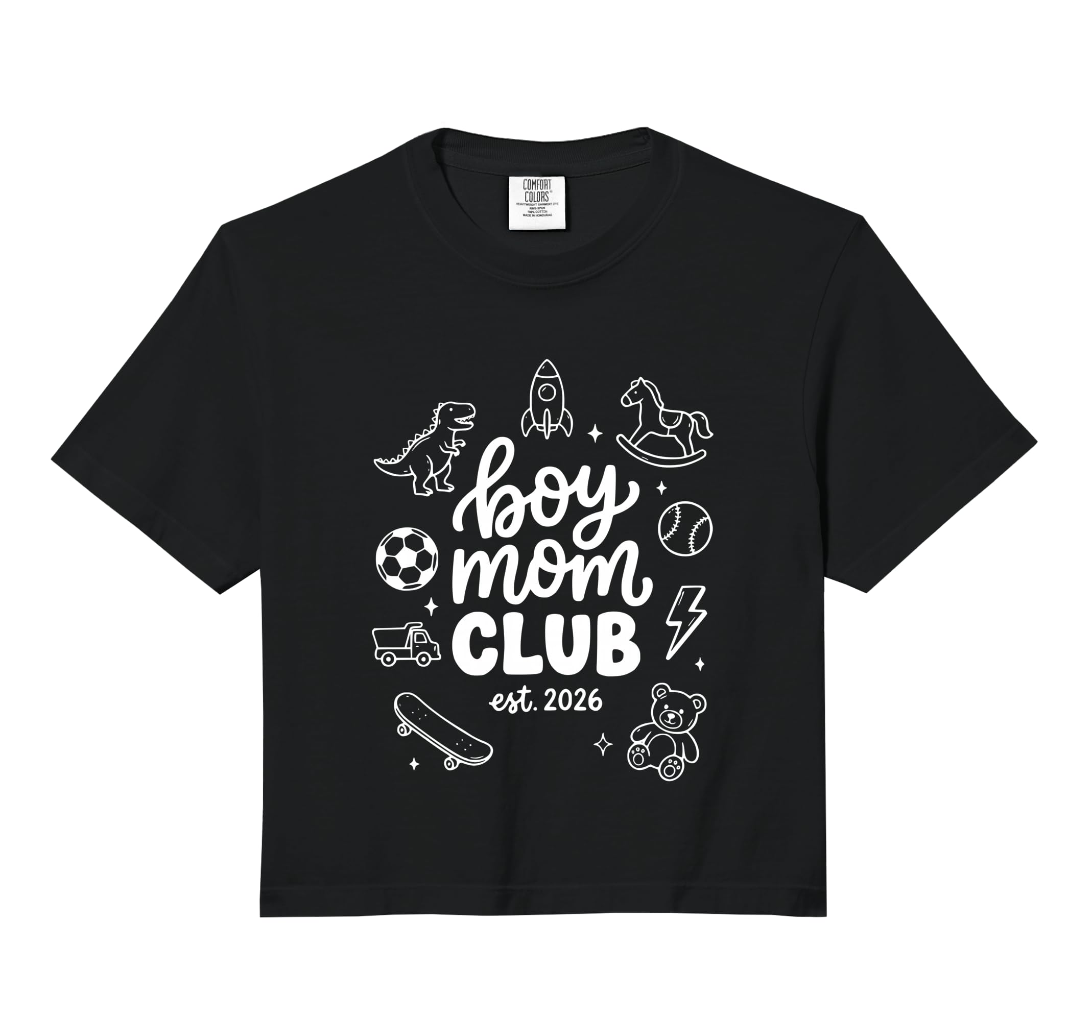 New Moms 2026 Mom Club Comfort Colors T-Shirt - Novelty Apparel for Adults - T-Shirt, Sweatshirt, Hoodie