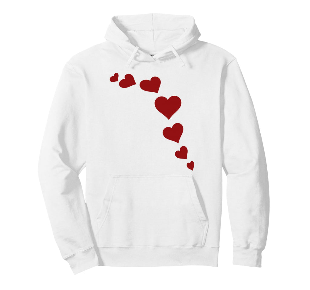 Valentine Hearts Hoodie - Graphic Print for Adults - T-Shirt, Sweatshirt, Hoodie