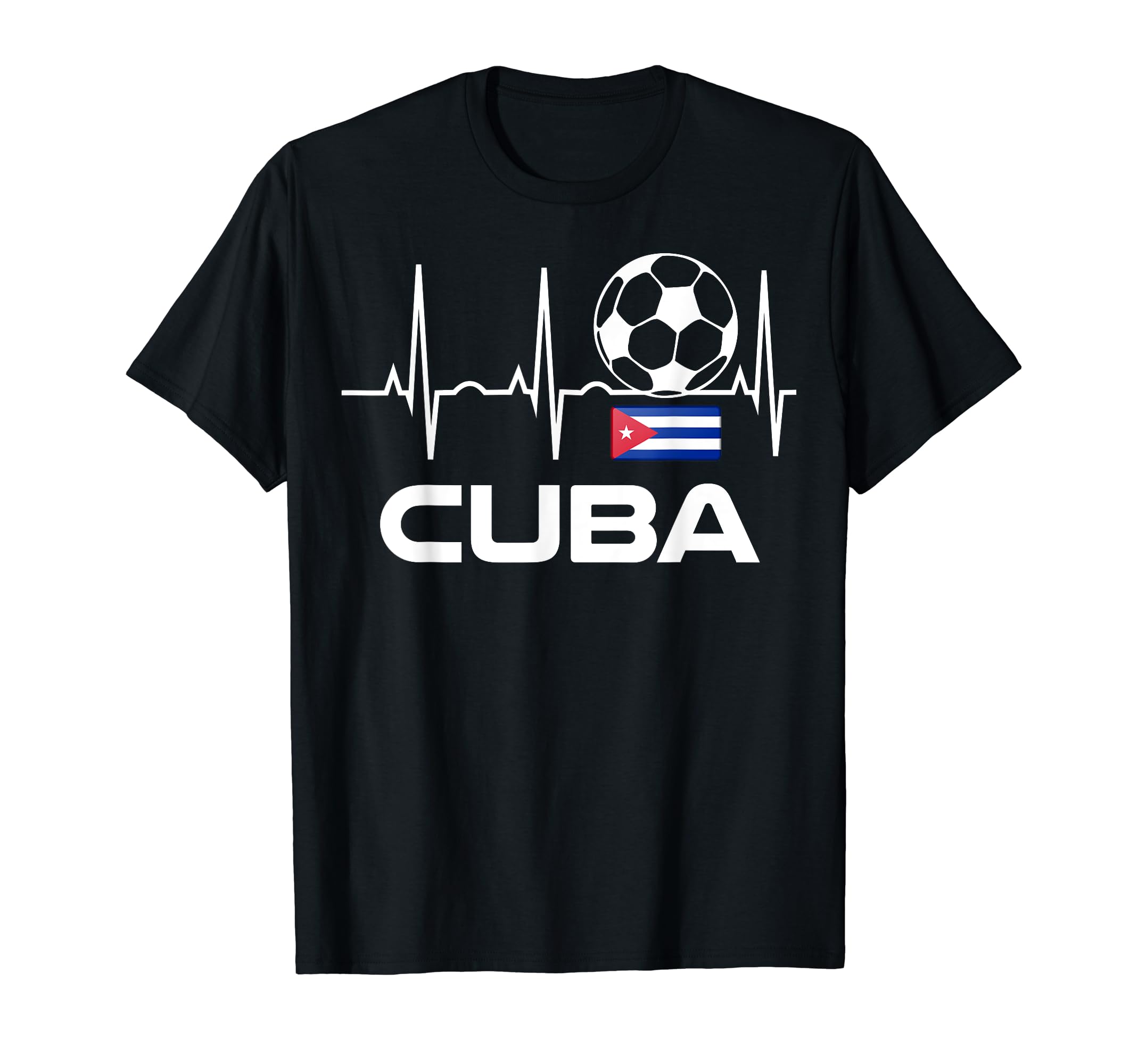 Cuba Soccer Jersey Cuban Football T-Shirt - Minimalist Print for Adults - T-Shirt, Sweatshirt, Hoodie