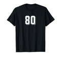 Number 80 80S 90S Soccer Team Jersey T-Shirt - Unique Graphic Unisex - T-Shirt, Sweatshirt, Hoodie
