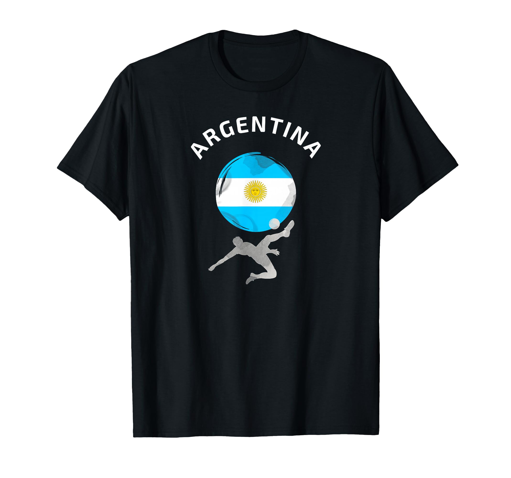 Football Goal Argentina Flag World T-Shirt - Minimalist Print Men Women - T-Shirt, Sweatshirt, Hoodie