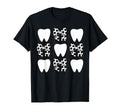 Checkered Coquette Bow Dentist T-Shirt - Aesthetic Graphic for Adults - T-Shirt, Sweatshirt, Hoodie
